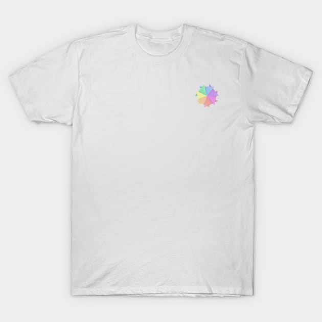 rainbow geometric circle T-Shirt by Tealcavern